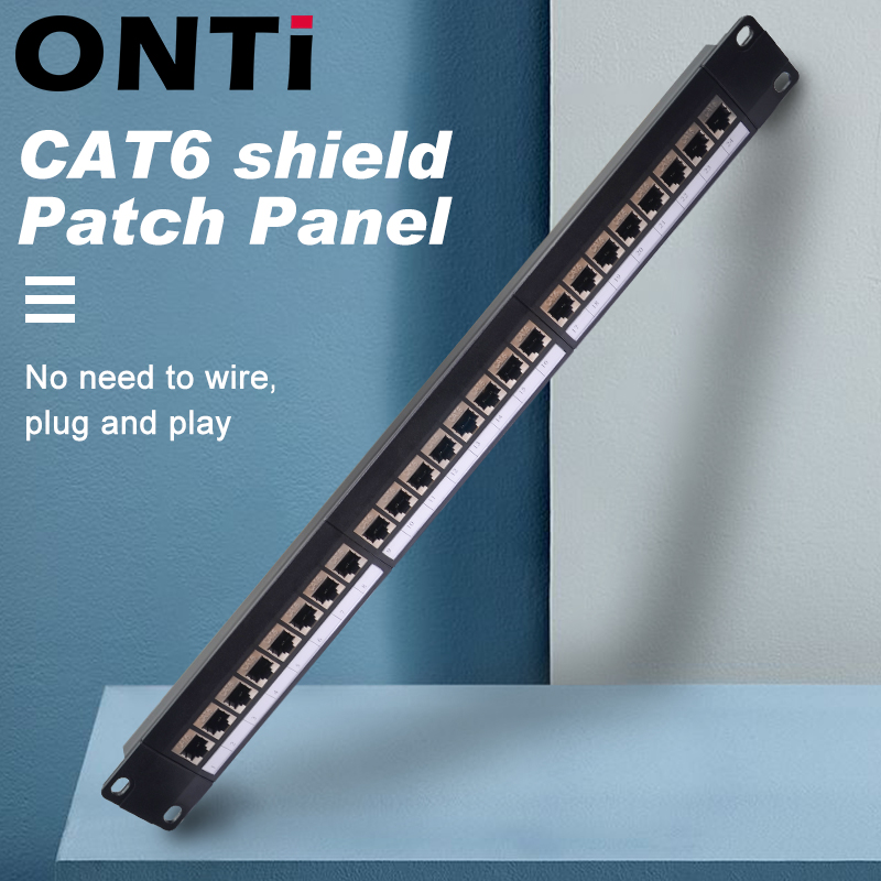 Server Rack Shelf - ONTi 19in 1U Rack 24พอร์ต CAT6