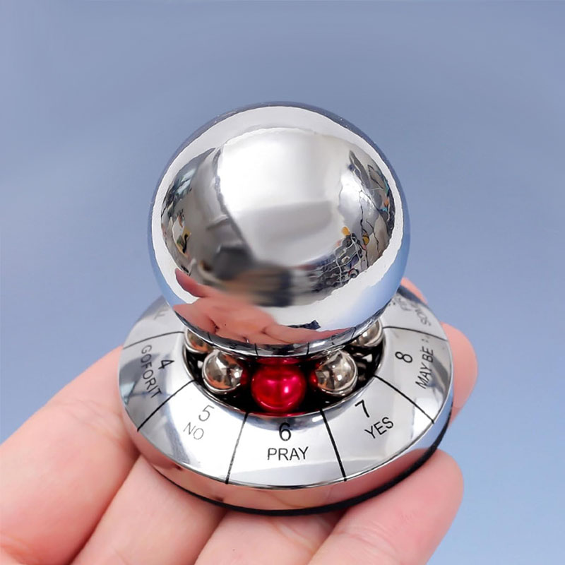 Office Hi Tech - ลูกบอลวิเศษนำโชค หมุนได้ ทำจากโลหะ ใช้ทำนายดวงชะตา ของเล่นคลายเครียด สำหรับความสนุกในออฟฟิศ
