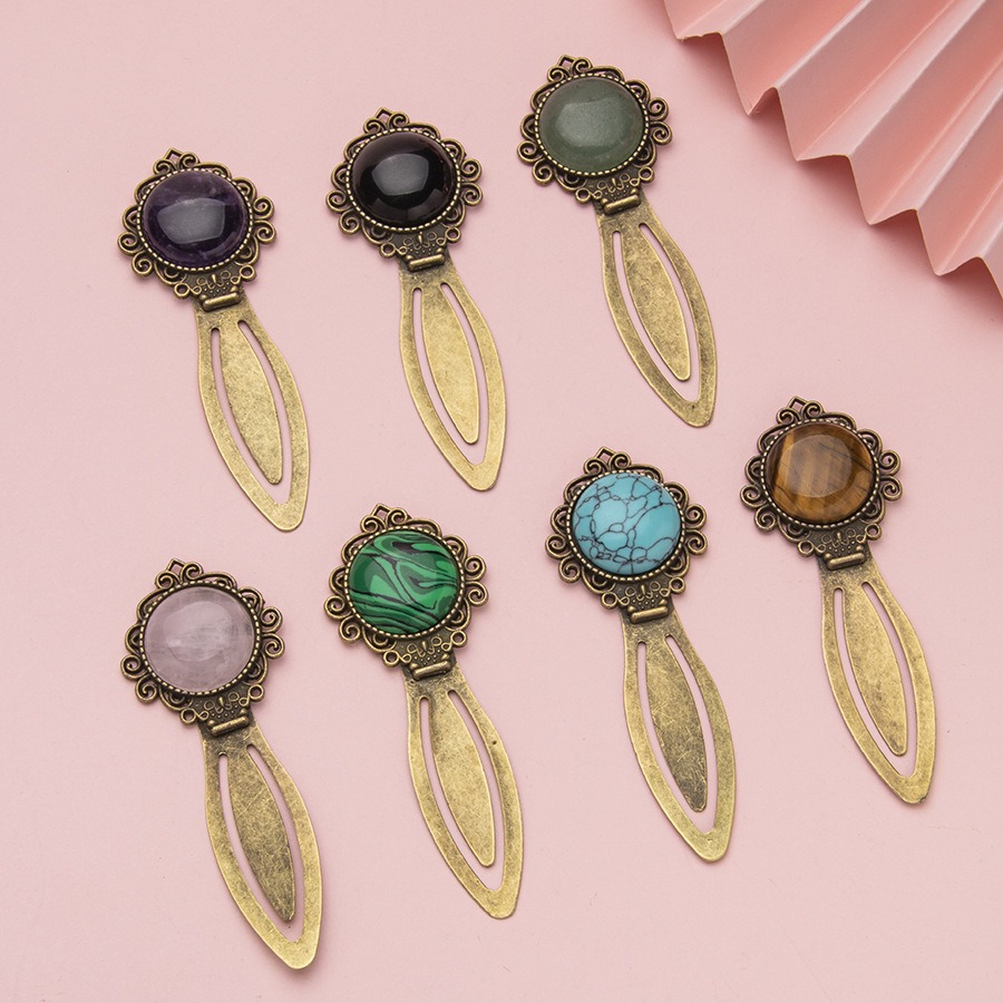 Office Hi Tech - Vintage Bronze บุ๊คมาร์คประณีตฝังอัญมณี Book Mark อ่านหนังสือคลิปหนังสือหน้า
