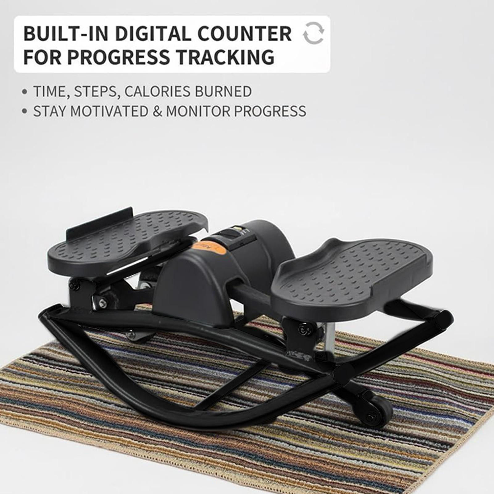 Office Hi Tech - เครื่องออกกำลังกายแบบสเต็ปเปอร์แบบพกพา เงียบ สำหรับใช้ในบ้าน อพาร์ทเมนต์ หอพัก สำนักงาน