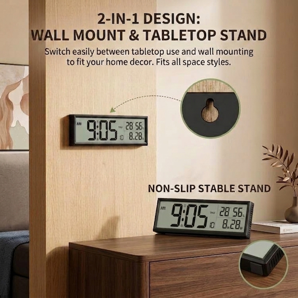 นาฬิกาปลุกดิจิตอลพร้อมอุณหภูมิ - Office Tech Gadgets บทวิจารณ์และราคา