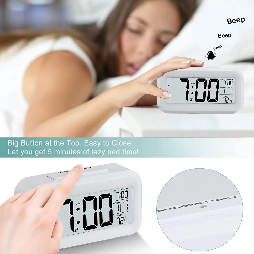 LED นาฬิกาปลุกดิจิตอลอิเล็กทรอ - Office Tech Gadgets บทวิจารณ์และราคา