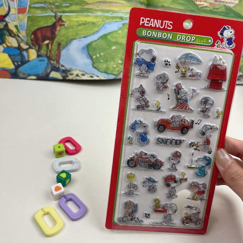 8 ชิ้นน่ารักสนูปปี้การ์ตูน 3D  - Office Tech Accessories บทวิจารณ์และราคา