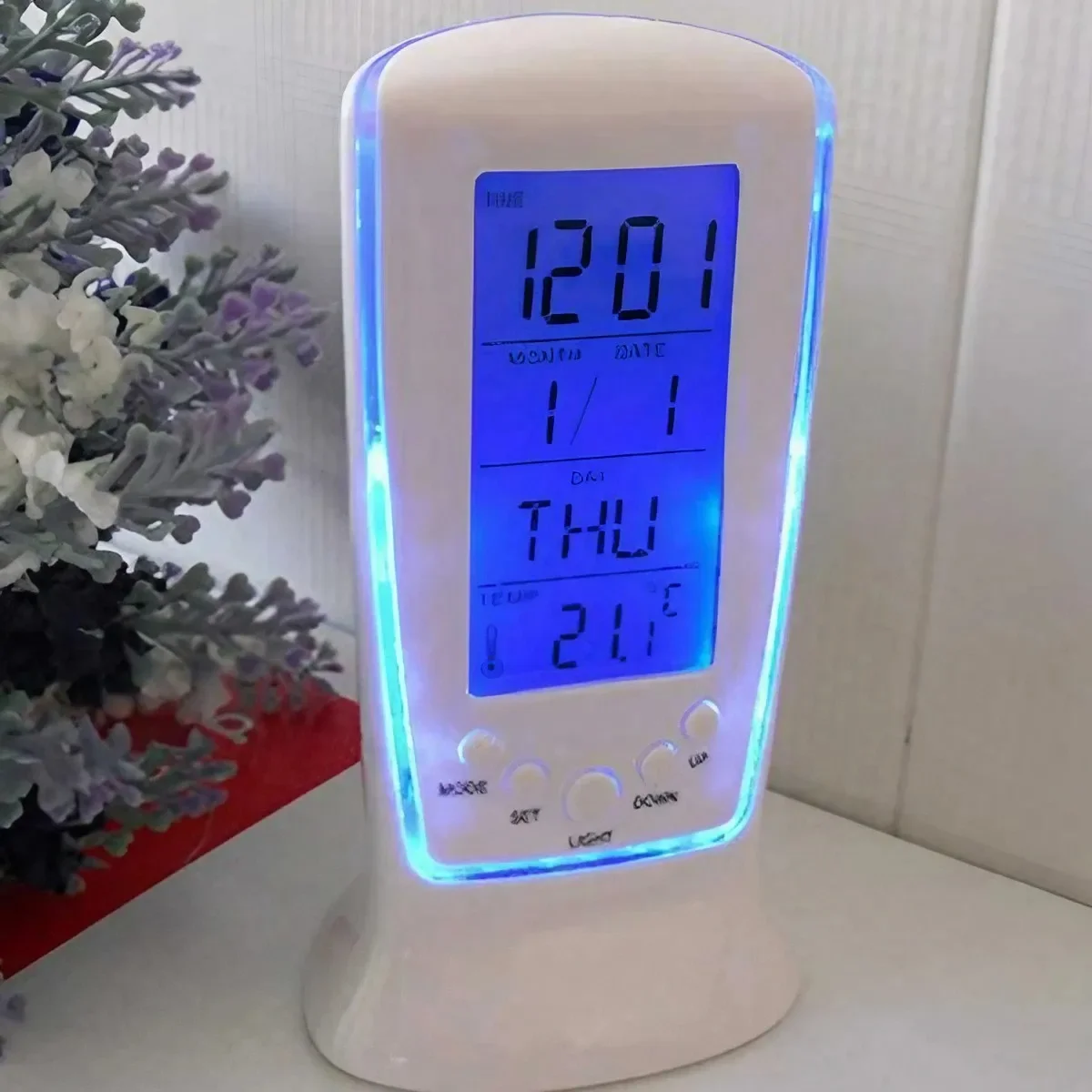 นาฬิกาปฏิทินนาฬิกาดิจิตอล LED  - Office Tech Gadgets บทวิจารณ์และราคา
