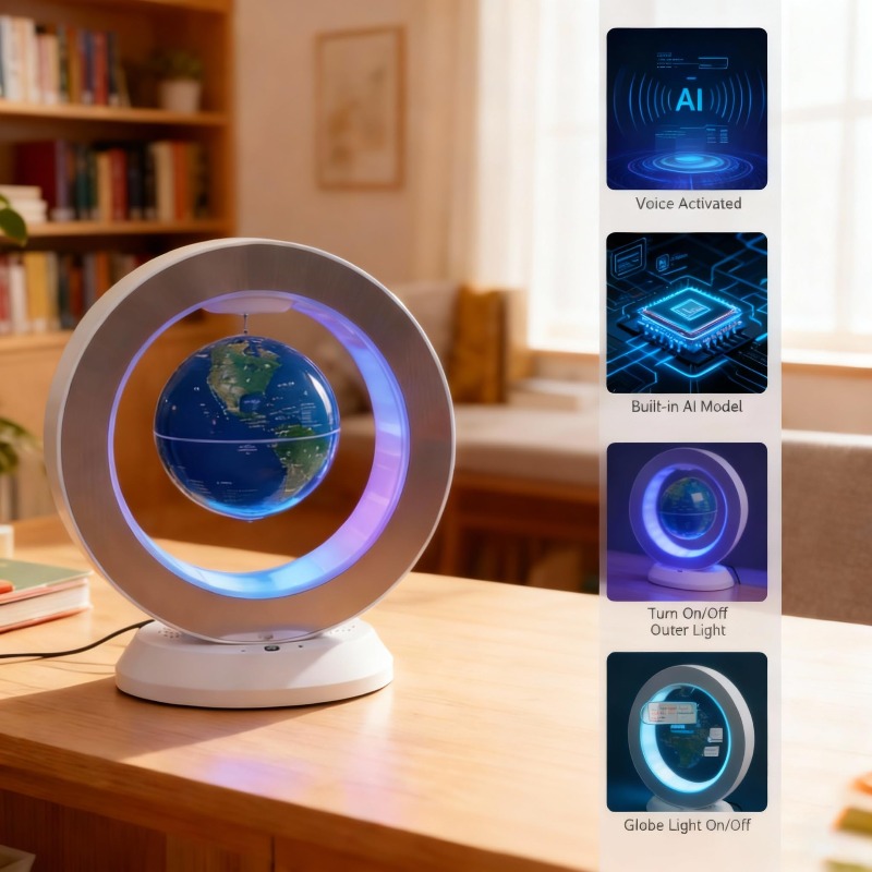 ลำโพงบลูทูธทรงกลมลอยได้ โคมไฟล - Office Tech Gifts For Men บทวิจารณ์และราคา