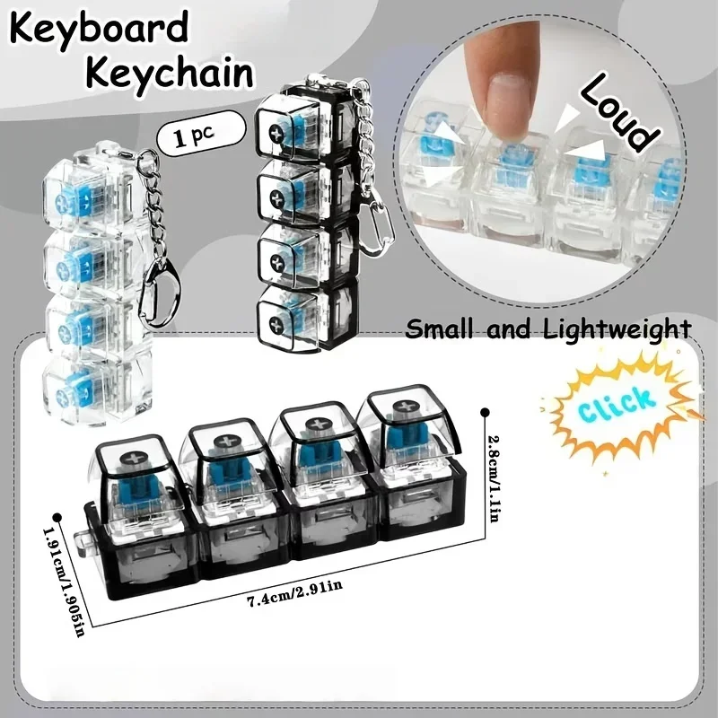 พวงกุญแจ LED 1 ชิ้น รูปปุ่มคีย - Office Productivity Tech บทวิจารณ์และราคา