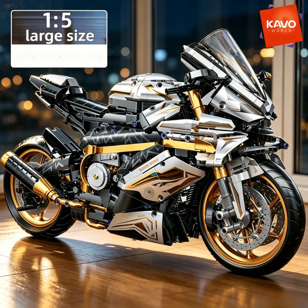 KAVOWORLD ชุดตัวต่อมอเตอร์ไซค์ - Office Tech Gifts For Men บทวิจารณ์และราคา
