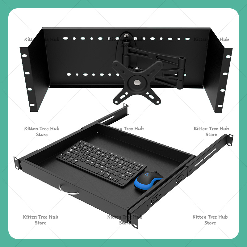 ถาดวางคีย์บอร์ดแบบลิ้นชัก 1U ส - Server Rack Shelf บทวิจารณ์และราคา