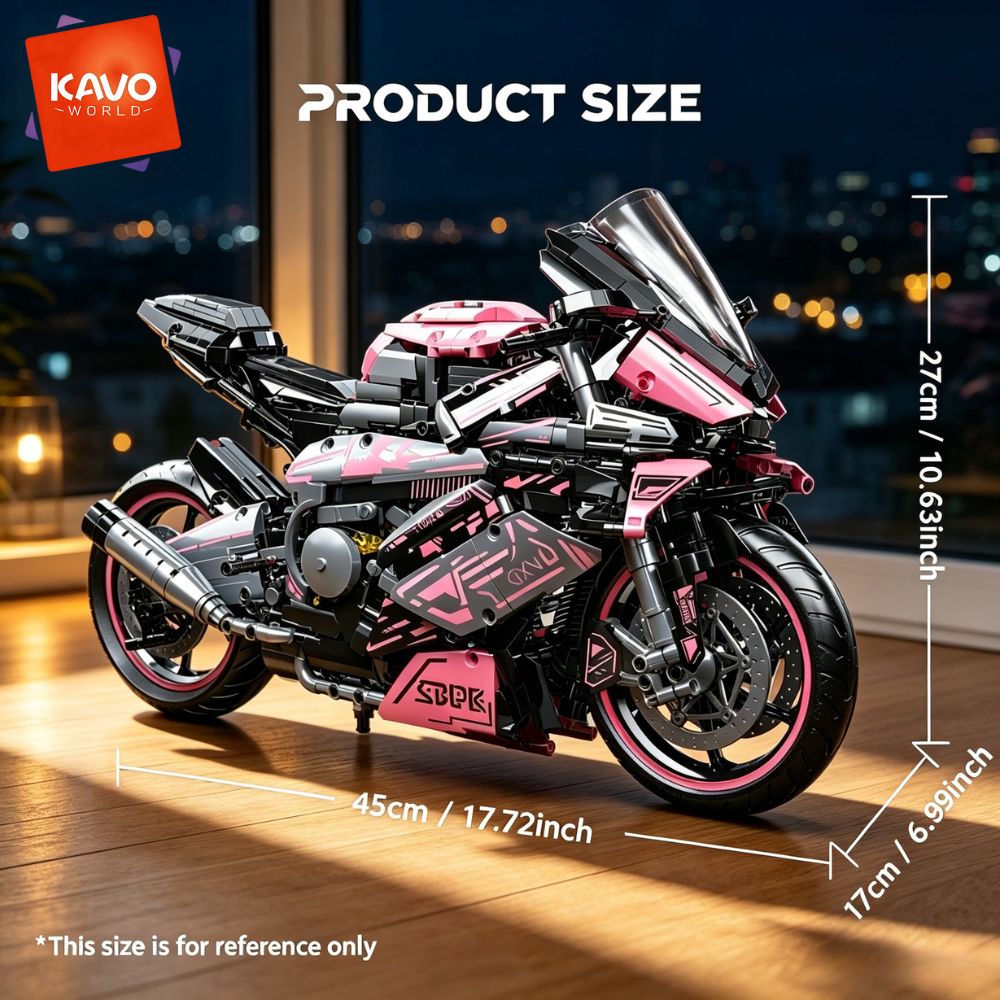 KAVOWORLD 1:5 ชุดตัวต่อรถมอเตอ - Office Productivity Tech บทวิจารณ์และราคา